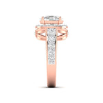 Cushion Cut Diamond Double Halo Ring