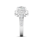Cushion Cut Diamond Double Halo Ring