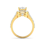 Cushion Cut Diamond Double Halo Ring