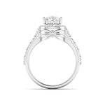 Cushion Cut Diamond Double Halo Ring