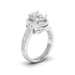 Cushion Cut Diamond Double Halo Ring