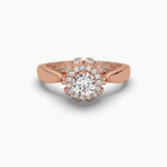 Bloom Setting Solitaire Diamond Ring