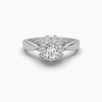 Bloom Setting Solitaire Diamond Ring