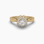 Bloom Setting Solitaire Diamond Ring