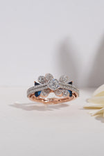 Dazzling Blue Diamonds Cocktail Ring