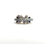 Dazzling Blue Diamonds Cocktail Ring