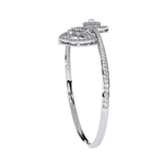 Geometric Open Diamond Bangle