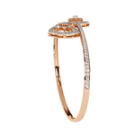 Geometric Open Diamond Bangle