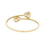 Geometric Open Diamond Bangle
