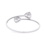 Geometric Open Diamond Bangle
