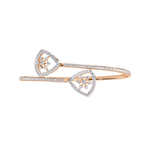 Geometric Open Diamond Bangle