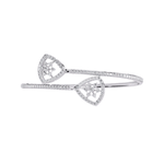 Geometric Open Diamond Bangle