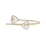 Geometric Open Diamond Bangle