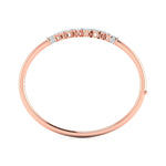 Delicate Diamond Cluster Bangle