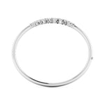 Delicate Diamond Cluster Bangle