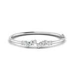 Delicate Diamond Cluster Bangle
