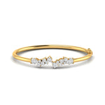 Delicate Diamond Cluster Bangle