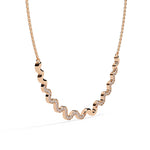 Delicate Diamond Curve Necklace