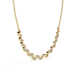 Delicate Diamond Curve Necklace