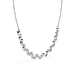 Delicate Diamond Curve Necklace