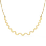 Delicate Diamond Curve Necklace