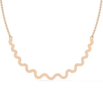 Delicate Diamond Curve Necklace
