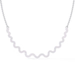 Delicate Diamond Curve Necklace