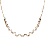Delicate Diamond Curve Necklace