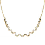 Delicate Diamond Curve Necklace