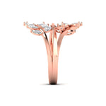 Delicate Diamond Leaf Ring