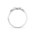 Delicate Diamond Leaf Ring