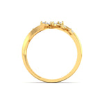 Delicate Diamond Leaf Ring