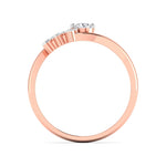 Delicate Diamond Rose Gold Ring