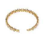 Floral Diamond Tennis Bracelet
