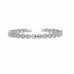 Floral Diamond Tennis Bracelet
