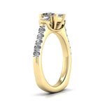 1 Carat Delicate French Setting Diamond Ring
