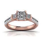 1 Carat Delicate French Setting Diamond Ring