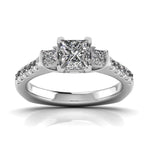 1 Carat Delicate French Setting Diamond Ring