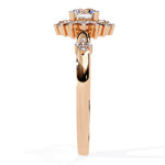 Delicate Halo Diamond Engagement Ring