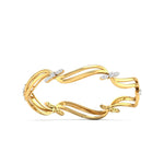 Wavy Pave Lab Grown Diamond Bangle