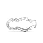 Wavy Pave Lab Grown Diamond Bangle