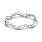 Wavy Pave Lab Grown Diamond Bangle