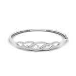 Modern Infinity Diamond Bangle