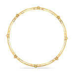 Detailed Diamond Cluster Link Bracelet