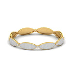 Detailed Diamond Cluster Link Bracelet