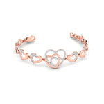 Diamond Accent Heart Bracelet