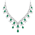 Diamond and Emerald Accent Necklace