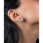Diamond Ball Stud Earrings