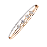 Four-Stone Lab Grown Diamond Bangle