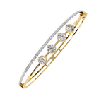 Four-Stone Lab Grown Diamond Bangle
